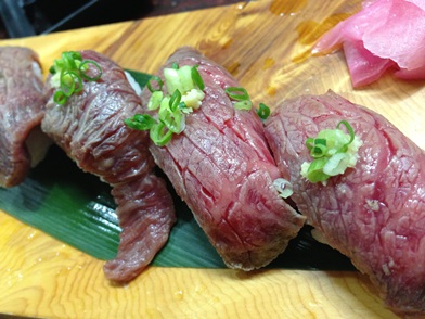 石垣牛の炙り寿司